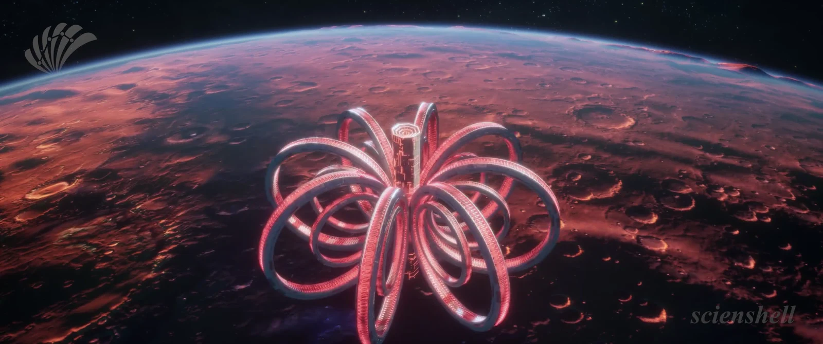An imagined Mars, built for human settlement